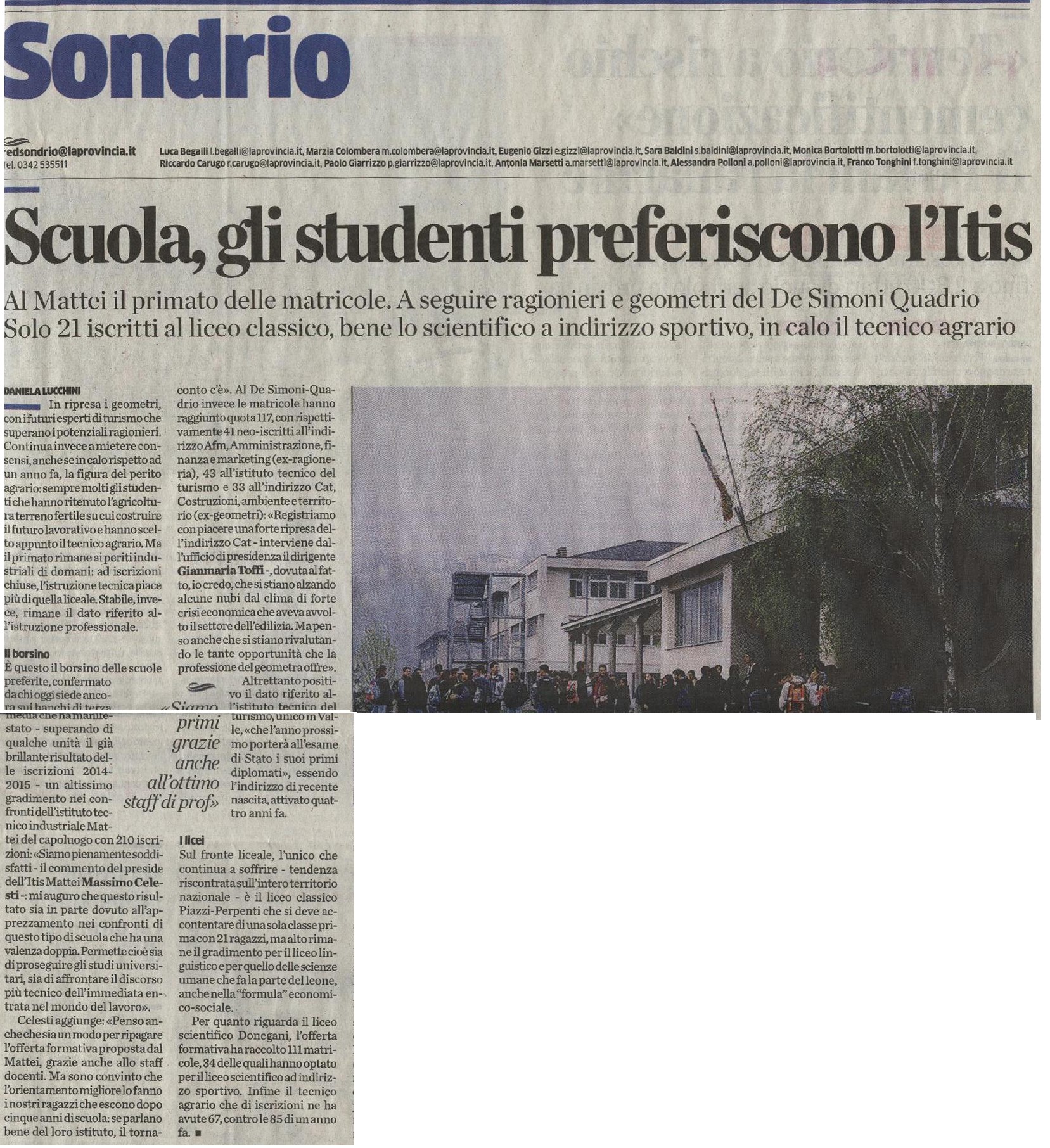 scelta scuole 2015 ITIS